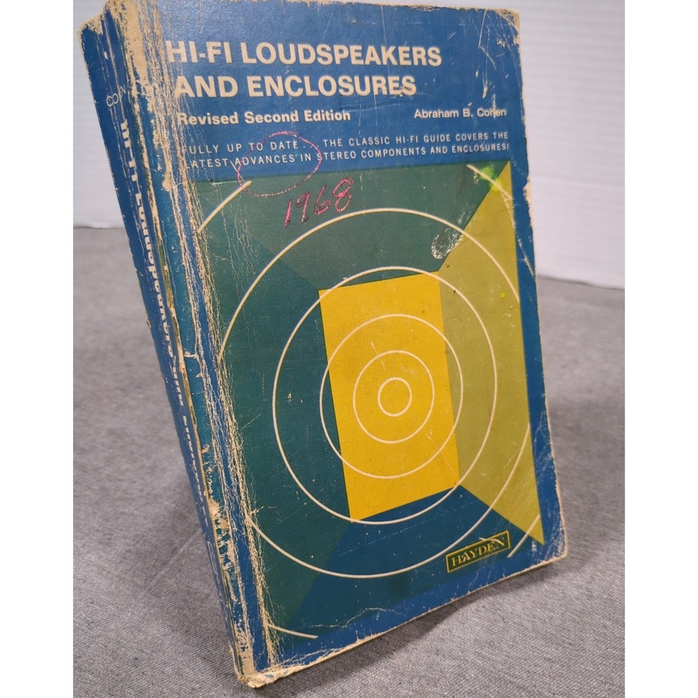 Hi-Fi Loudspeakers‎ & Enclosures Abraham Cohen Revised 2nd Edition 1968 Trade PB